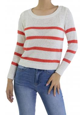 Maglia girocollo a righe Only 